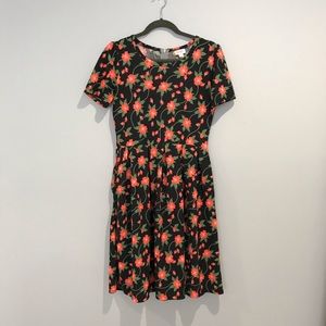 LuLaRoe| Amelia Floral Dress with Pockets
